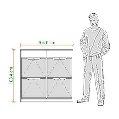جاکفشی داشبوردی 4در باکس دارپایه سنگی