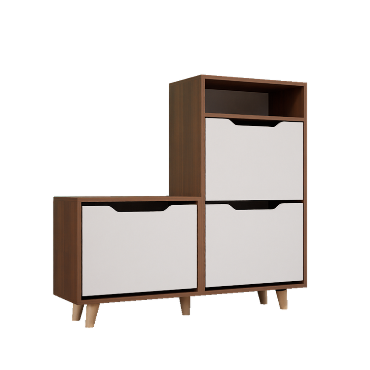 جاکفشی داشبوردی 3 درب نشیمن دار باکس دار پایه دار