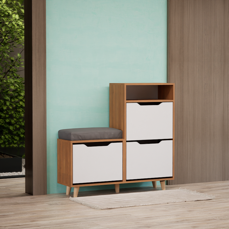 جاکفشی داشبوردی 3 درب نشیمن دار باکس دار پایه دار