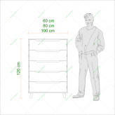 دراور لباس 5 کشو پایه دار مدل DR - 011