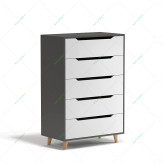 دراور لباس 5 کشو پایه دار مدل DR - 011