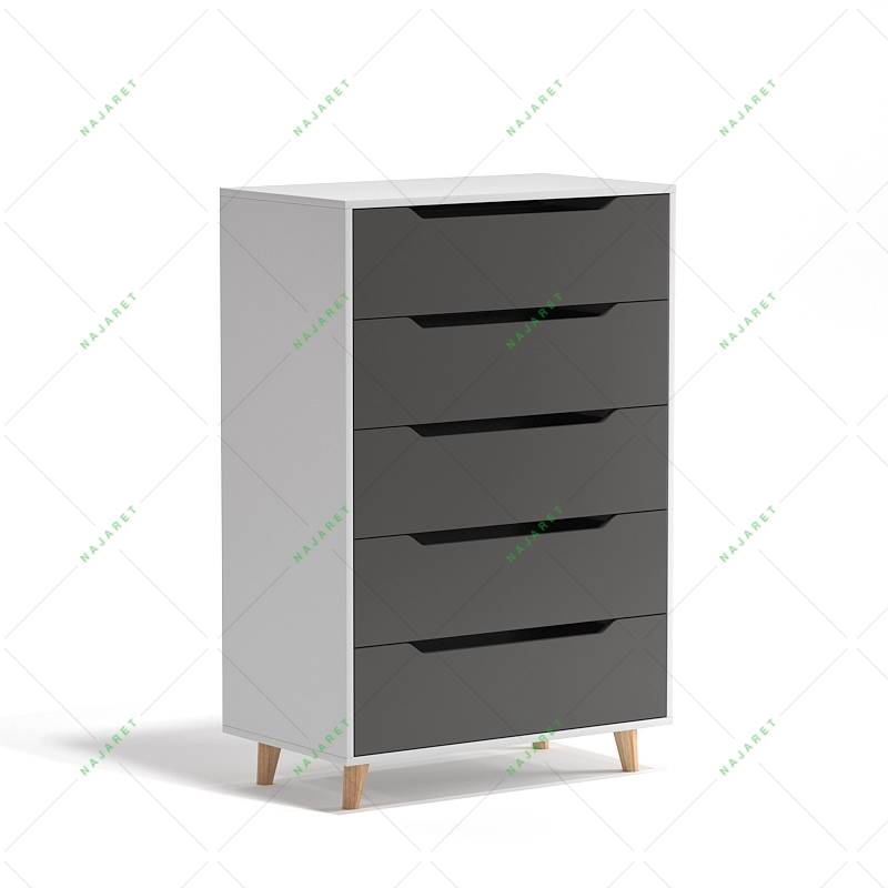 دراور لباس 5 کشو پایه دار مدل DR - 011