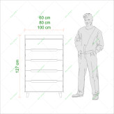 دراور 5 کشو پایه دار مدل DR-071
