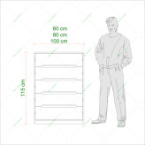 دراور 5 کشو پاسنگی مدل DR-041