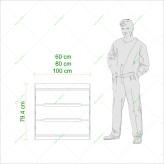 دراور 3 کشو پا سنگی مدل DR-083