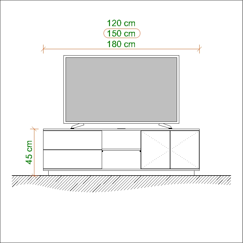 میز تلویزیون مدل TF-104